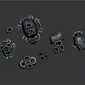 Mech Warrior Mech Soldier Machine Battlearm Mechanical Battlearm Machine Fighter Robot 3d model