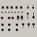 Modern Decorative Wall Hooks in Various Colors and Assorted Stylish Designs