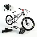 High Quality Off Road Mountain Bike With Helmet Gloves And Cycling Accessories