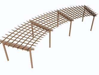 Arc porch stand 3d model