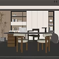 Modern study 3d model