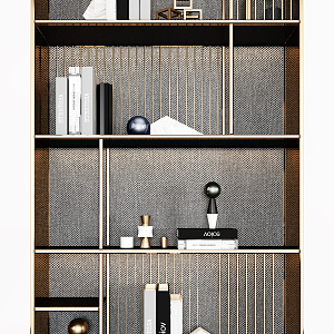 Light Luxury Decorative Cabinet 3d model