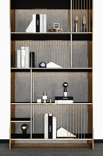 Light Luxury Decorative Cabinet 3d model