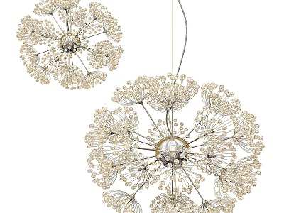 Modern chandelier 3d model