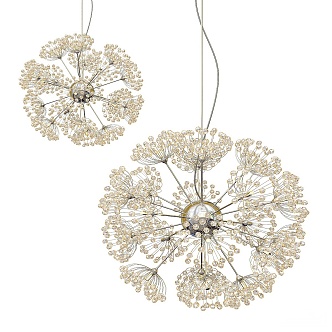 Modern chandelier 3d model