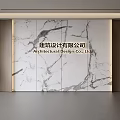 Modern Front Desk Background Wall Simple Background Wall Front Desk Reception Area Background Wall Company Front Desk Background Wall 3d model