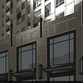High Rise Residential Buildings With Greenery Surrounding Roads And Parking Areas