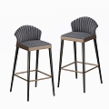 Modern Bar Chair 3d model