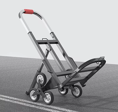 Modern goods-pulling trolley climbing wheel goods-pulling trolley 3d model
