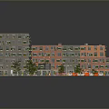 Modern Urban Residential Buildings with Greenery and Community Road Layout Design