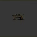 Industrial Mechanical Equipment With Wooden Base Metal Gears And Lever Mechanism