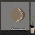 Modern wall decoration wall installation artwork 3d model