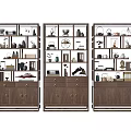 Traditional Chinese Antique Display Shelves With Decorative Items Tea Sets Vases And Books