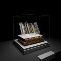 Cultural Art Exhibition Hall Showcasing Glass Display Case With Ancient Artifacts