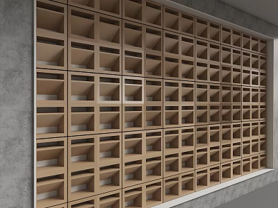 Modern background wall 3d model
