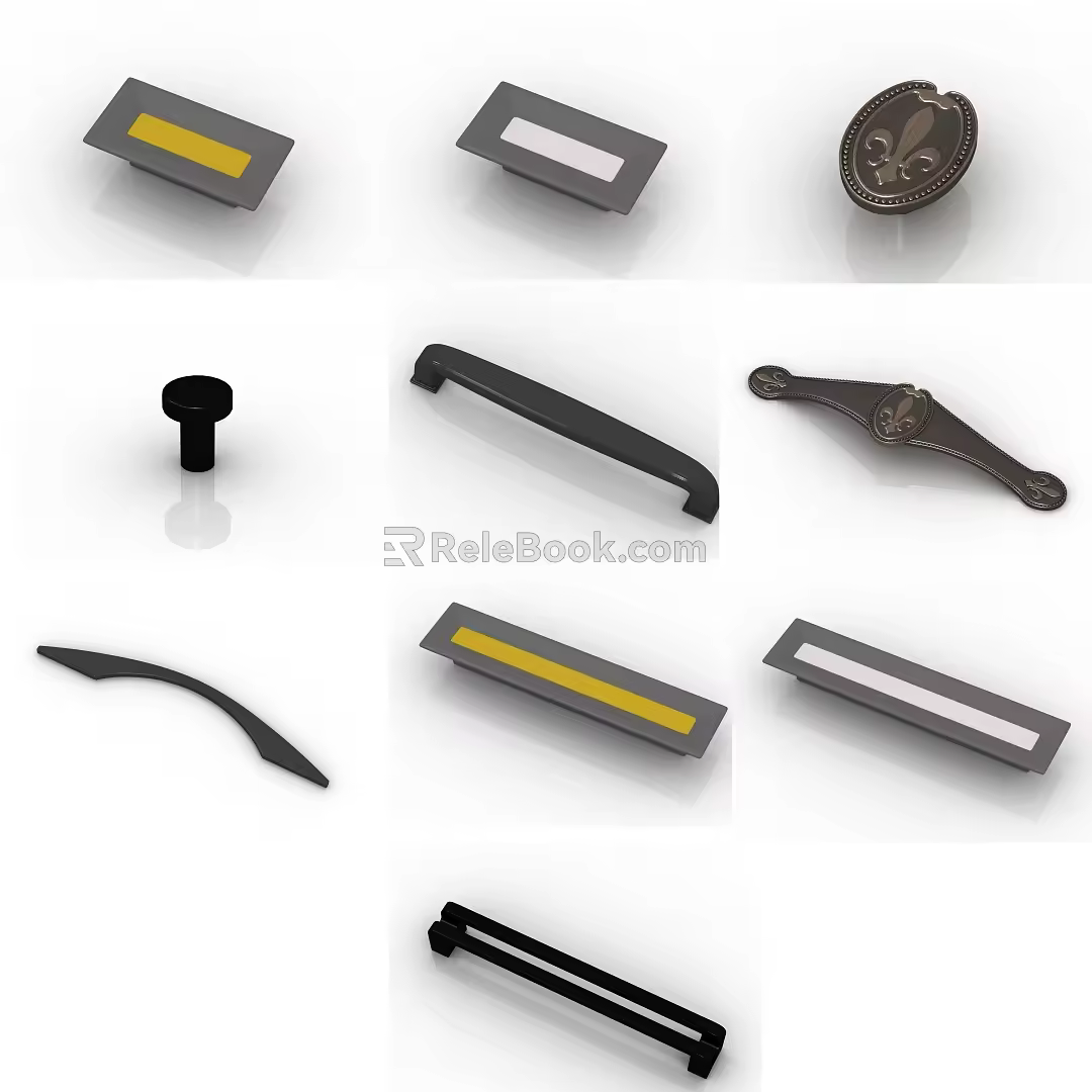 Modern hardware handle 3d model