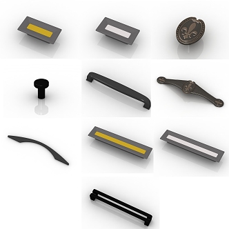 Modern hardware handle 3d model