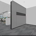 Modern Public Office Space With Open Layout Office Desks Ergonomic Chairs Computers And Potted Plants