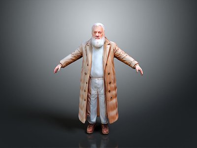 Old Man Old Man Grandpa Old Man Old Man Grandpa Cartoon Old Man Cartoon Grandpa Characters 3d model