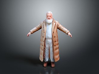 Old Man Old Man Grandpa Old Man Old Man Grandpa Cartoon Old Man Cartoon Grandpa Characters 3d model