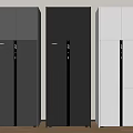Modern Standing Refrigerators In Three Colors Grey Black White For Home Kitchen