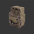 Tactical Military Weapon With Digital Control Panel And Portable Design In Desert Camouflage Color Scheme