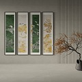 Chinese decorative painting 3d model