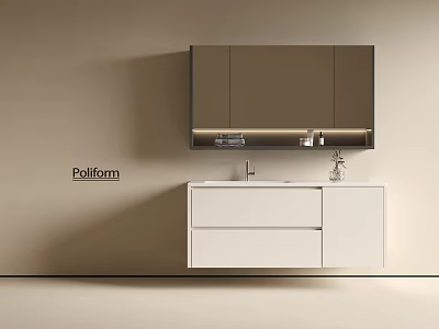 Modern Bathroom Cabinet Bathroom Cabinet Bathroom Locker Bathroom Mirror 3d model