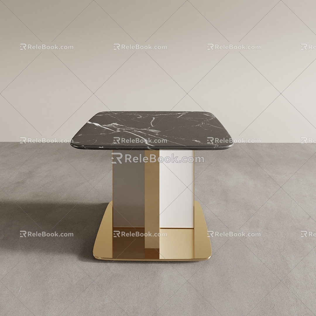 Side Table Coffee Table Square Table Low Table Square Table 3d model