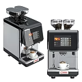 Smart Coffee Machines with Digital Display and Dual Coffee Bean Containers Brewing Fresh Coffee Cups