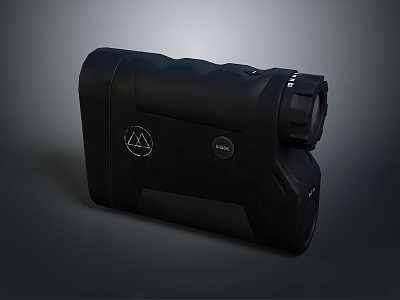 Tactical Weapon Rangefinder Device With Black Body And Optical Lens Design 3d model
