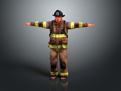 Firefighter Clothing Firefighter Fire Fighting Clothing Male Character Male Character Male Handsome model