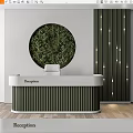 Modern Reception Desk Reception Desk 3d model