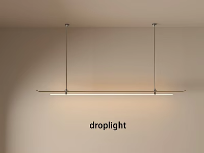 Modern Linear Droplight Design with Slim Structure for Contemporary Interior Spaces 3d model