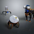 Three Robotic Creatures Featuring Spider Like Dog Shaped And Circular Legged Mechanical Designs
