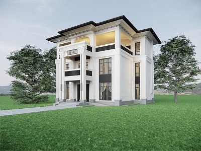 Jianou single-family villa single-family villa rural self-built house 3d model