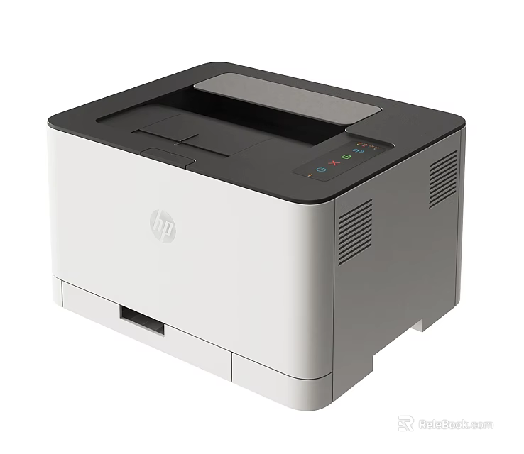 HP Modern Black And White Desktop Printer For Office Workspace 3d model