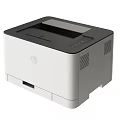HP Modern Black And White Desktop Printer For Office Workspace 3d model