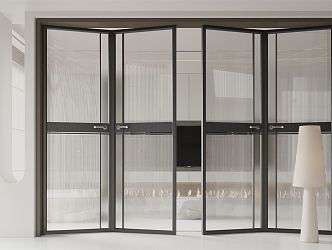 modern folding door 3d model