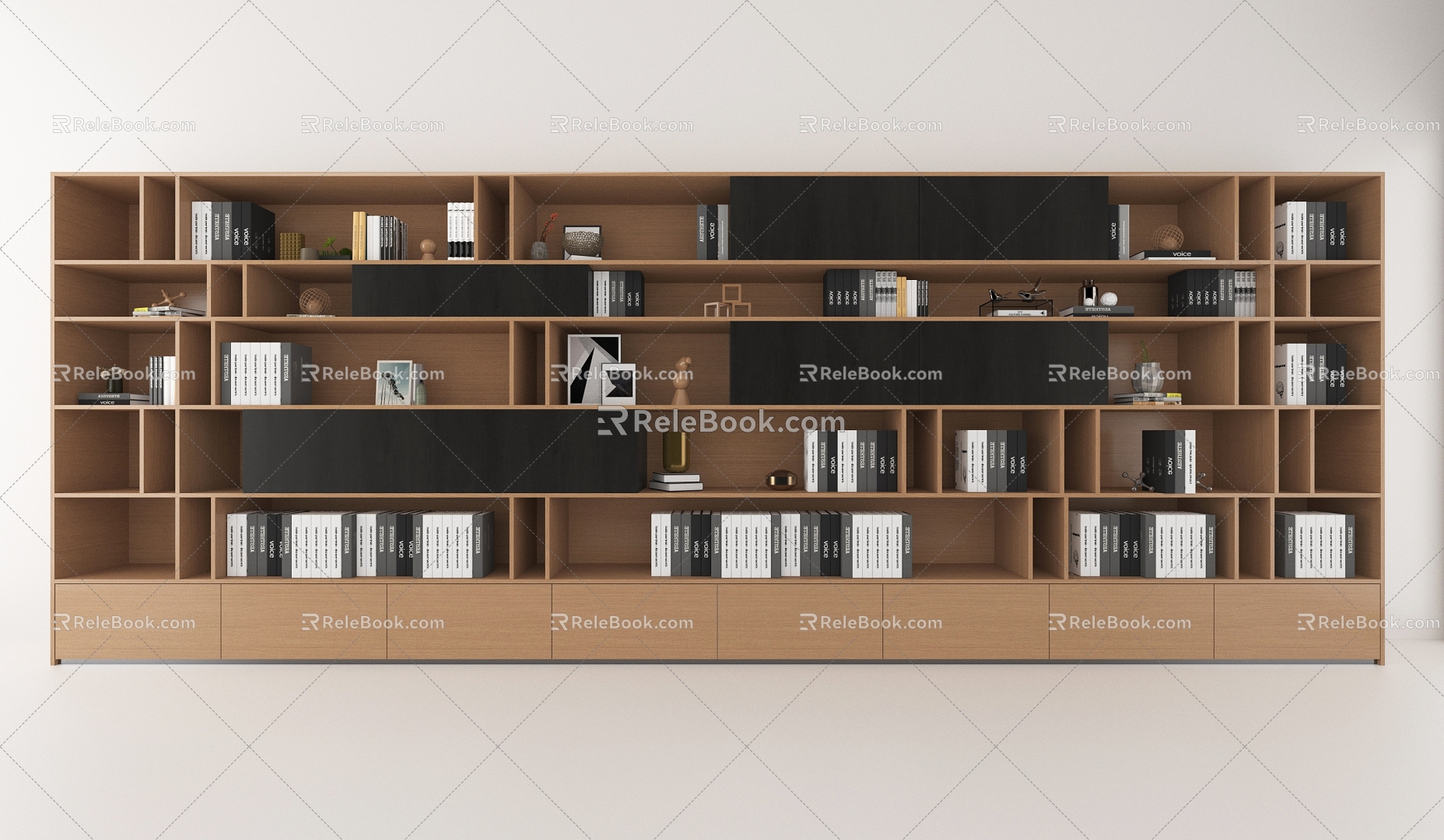 Modern Bookcase Modern Minimalist Display Cabinet Modern Decorative Cabinet 3d model