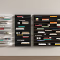 Modern Bookshelves Interior With Books And Decorative Items