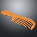 Natural Wooden Comb With Smooth Handle And Fine Grooming Teeth For Daily Use
