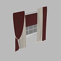 Fabric curtains 3d model