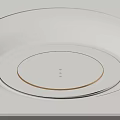Modern Circular Ceiling Design With Recessed Lighting And Layered Structure