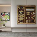 modern decorative painting 3d model