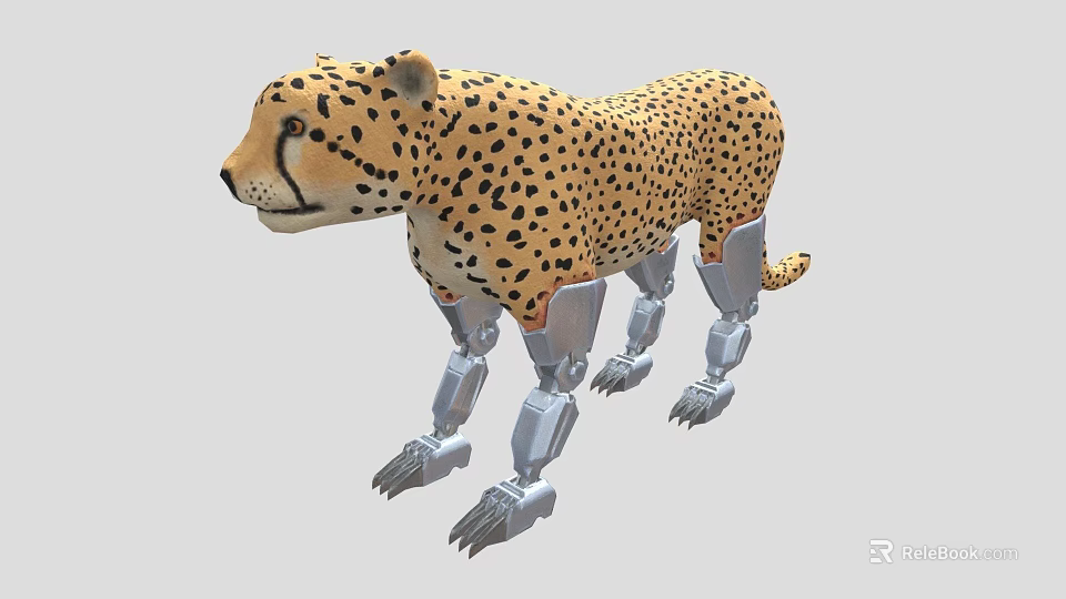 Mechanical Cheetah Legs Designed As Advanced Combat Weapon System 3d model