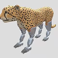 Mechanical Cheetah Legs Designed As Advanced Combat Weapon System 3d model