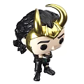 Loki Funko Pop Collectible Figure With Golden Horns Black Hair And Arms Crossed