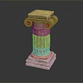 Columns Stone Columns Stone Columns Old Columns Roman Columns Roman Columns Classical Columns Greek Columns 3d model