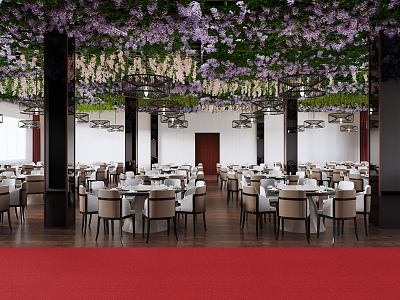 Modern Ballroom Bundle Hotel 3d model